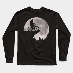 Bigfoot Riding Bike Long Sleeve T-Shirt